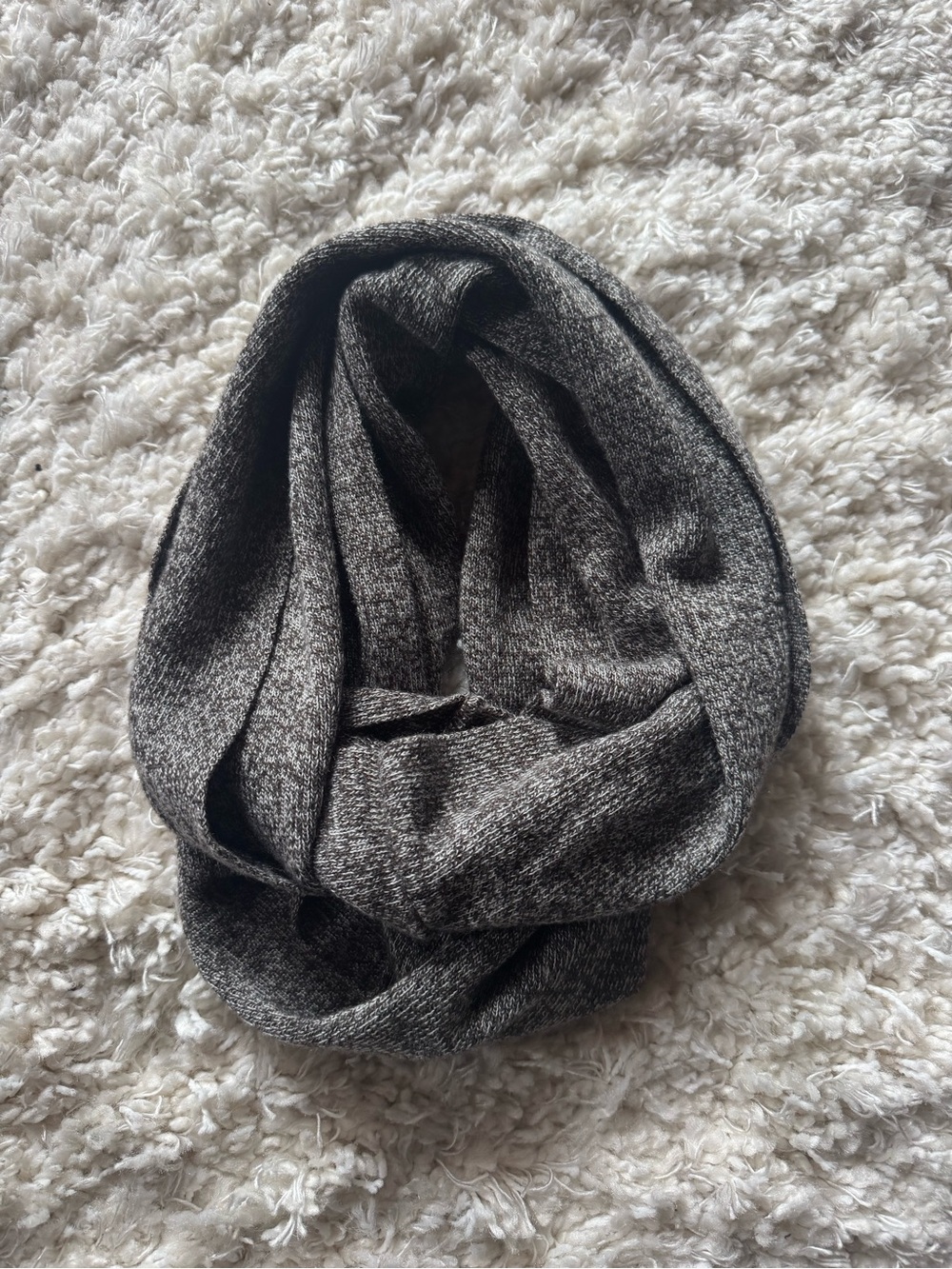 H&M Heather Gray Knit Infinity Scarf